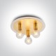 ONE LIGHT ceiling LAMP RETRO 3x12W, IP20, 62172B/BS