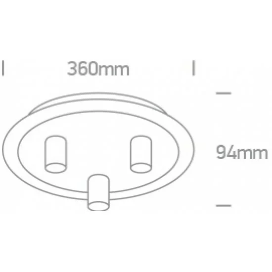 ONE LIGHT ceiling LAMP RETRO 3x12W, IP20, 62172B/BS ONE LIGHT ceiling LAMP RETRO 3x12W, IP20, 62172B/BS