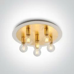 ONE LIGHT ceiling LAMP RETRO 6x12W, IP20, 62172C/BS