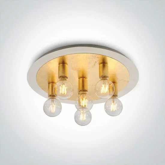 ONE LIGHT ceiling LAMP RETRO 6x12W, IP20, 62172C/BS ONE LIGHT ceiling LAMP RETRO 6x12W, IP20, 62172C/BS