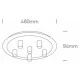 ONE LIGHT ceiling LAMP RETRO 6x12W, IP20, 62172C/BS ONE LIGHT ceiling LAMP RETRO 6x12W, IP20, 62172C/BS