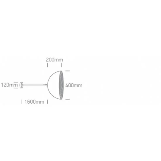 ONE LIGHT PIEKARAMAIS GAISMEKLIS BOWL 20W, E27, IP20, 63016A/W/G
