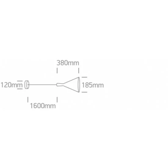 ONE LIGHT PENDANT LAMP RETRO 12W, E27, IP20, 63040/B/BS