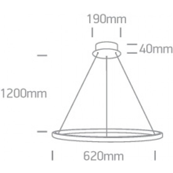 ONE LIGHT PENDANT LAMP crystal Swirl 20W, LED, IP20, 63054A/B