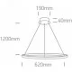 ONE LIGHT PIEKARAMAIS GAISMEKLIS crystal Swirl 20W, LED, IP20, 63054A/B ONE LIGHT PIEKARAMAIS GAISMEKLIS crystal Swirl 20W, LED, IP20, 63054A/B