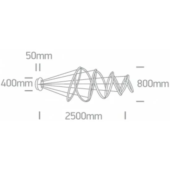 ONE LIGHT PIEKARAMAIS GAISMEKLIS crystal Swirl 150W, LED, IP20, 63054C/B ONE LIGHT PIEKARAMAIS GAISMEKLIS crystal Swirl 150W, LED, IP20, 63054C/B
