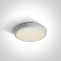 ONE LIGHT griestu GAISMEKLIS Slim Plafo 12W, LED, IP54, 67366E/W/C