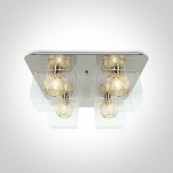 ONE LIGHT ceiling LAMP Cube 4x9W, IP20, 60178B/C