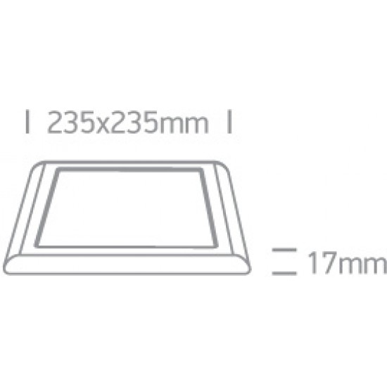 ONE LIGHT Deckenlampe Slim Line Panel Plafo 16W, LED, IP20, 62116F/W/W