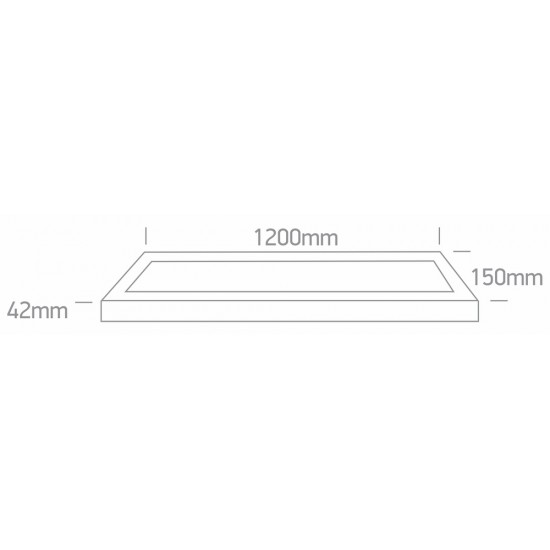 ONE LIGHT потолочный светильник Panel Backlit 30W, LED, IP20, 62140BF/W/C