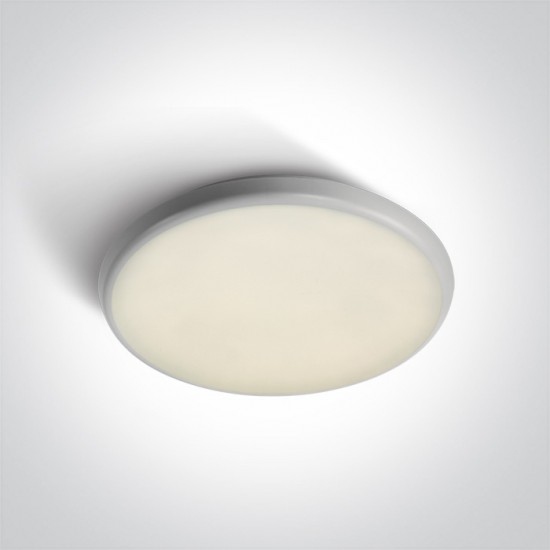 ONE LIGHT ceiling LAMP Slim Plafo 25W, LED, IP54, 67366E/W/C