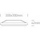 ONE LIGHT ceiling LAMP Slim Plafo 25W, LED, IP54, 67372/W/C