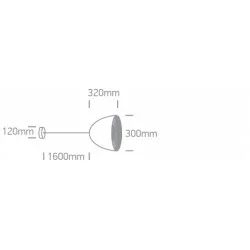 ONE LIGHT PENDANT LAMP RETRO 20W, E27, IP20, 63020/W/G