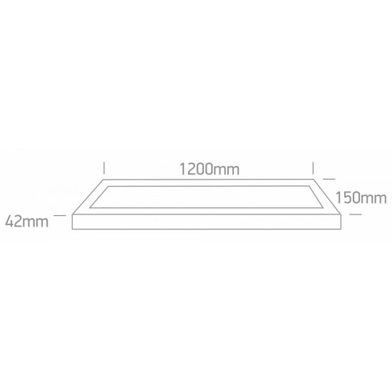 ONE LIGHT Deckenlampe UGR19 Backlit CCT V 30W, LED, IP20, 62140BFU/W/V