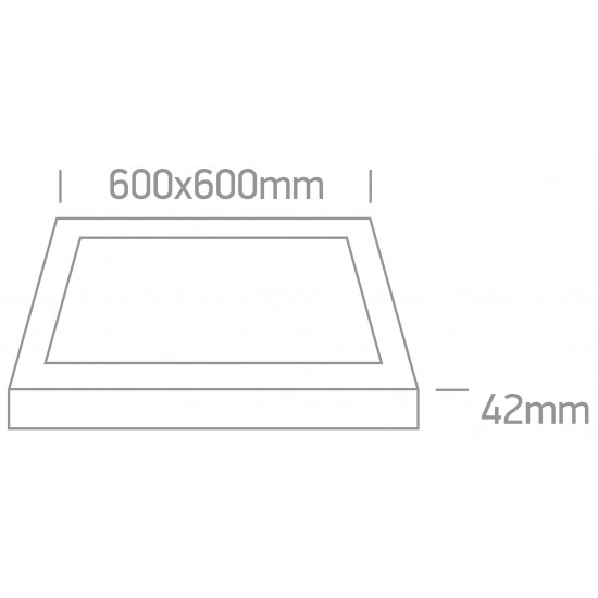 ONE LIGHT потолочный светильник UGR19 Backlit CCT V 40W, LED, IP20, 62140BAU/W/V