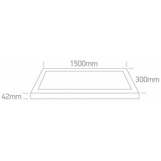 ONE LIGHT griestu GAISMEKLIS UGR19 Backlit CCT V 50W, LED, IP20, 62150BRU/W/V