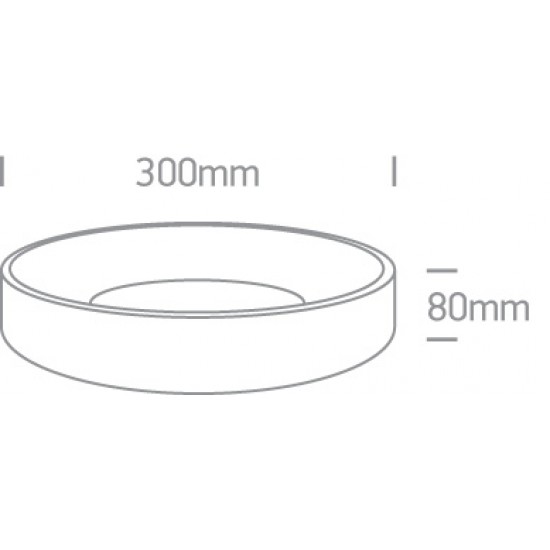 ONE LIGHT griestu GAISMEKLIS Decorative Plafo CCT 20W, LED, IP20, 62130N/W/V