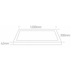 ONE LIGHT ceiling LAMP UGR19 Backlit CCT V 40W, LED, IP20, 62140BRU/W/V