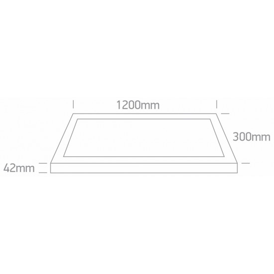 ONE LIGHT Deckenlampe UGR19 Backlit CCT V 40W, LED, IP20, 62140BRU/W/V