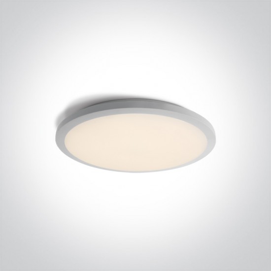 ONE LIGHT Deckenlampe slim PLAFO 24W, LED, IP20, 67448/W/W