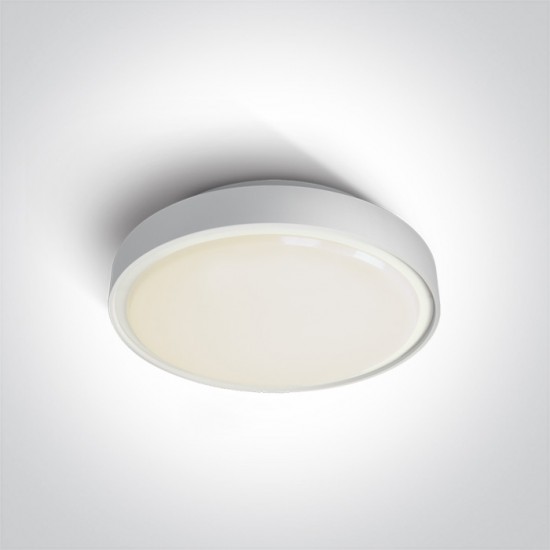 ONE LIGHT griestu GAISMEKLIS The E27 Plafo Outdoor Range 12W, IP65, 67280EA/W