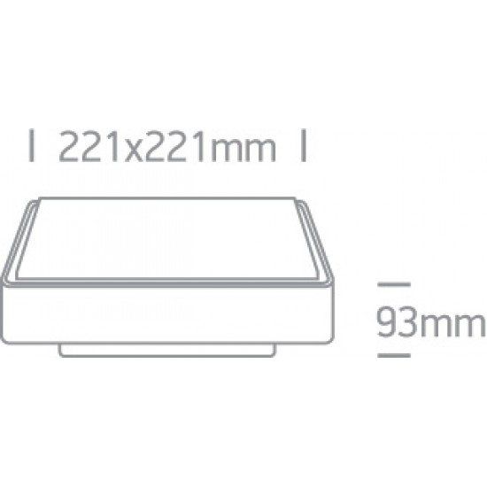 ONE LIGHT потолочный светильник The E27 Plafo Outdoor Range 12W, IP65, 67282E/W