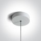 ONE LIGHT PENDANT LAMP 6W, LED, IP20, 63108B/W/W