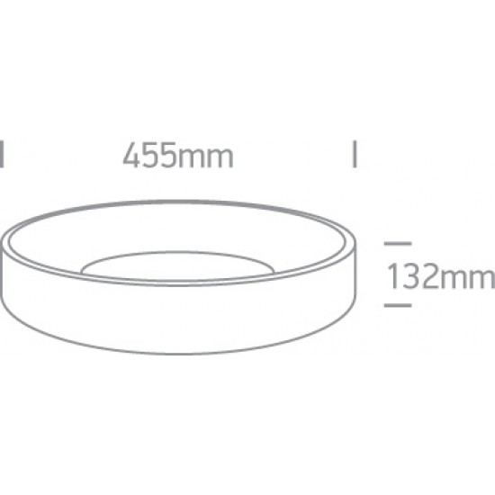 ONE LIGHT griestu GAISMEKLIS Decorative Plafo 32W, LED, IP20, 62132N/W/W