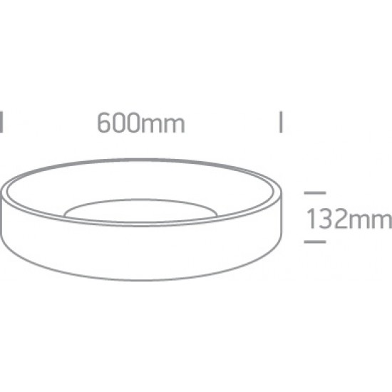 ONE LIGHT griestu GAISMEKLIS Decorative Plafo 42W, LED, IP20, 62142N/W/W