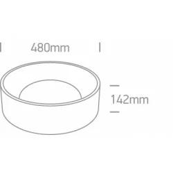 ONE LIGHT ceiling LAMP Decorative Plafo 30W, LED, IP20, 67452/W/W