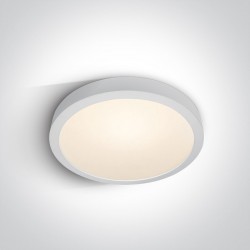 ONE LIGHT ceiling LAMP Die Cast Panel 40W, LED, IP40, 62140F/W/W