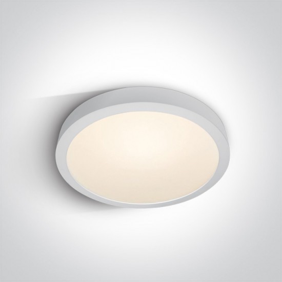 ONE LIGHT ceiling LAMP Die Cast Panel 40W, LED, IP40, 62140F/W/W