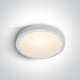 ONE LIGHT ceiling LAMP Die Cast Panel 40W, LED, IP40, 62140F/W/W