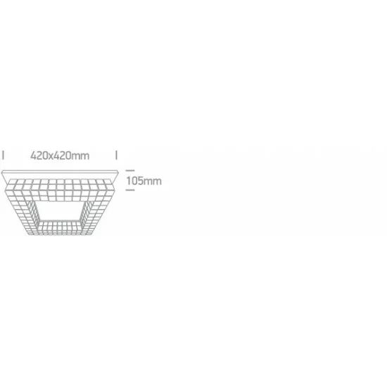 ONE LIGHT потолочный светильник GLASS STONE 24W, LED, IP20, 62184B/C/W