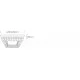 ONE LIGHT потолочный светильник GLASS STONE 24W, LED, IP20, 62184B/C/W