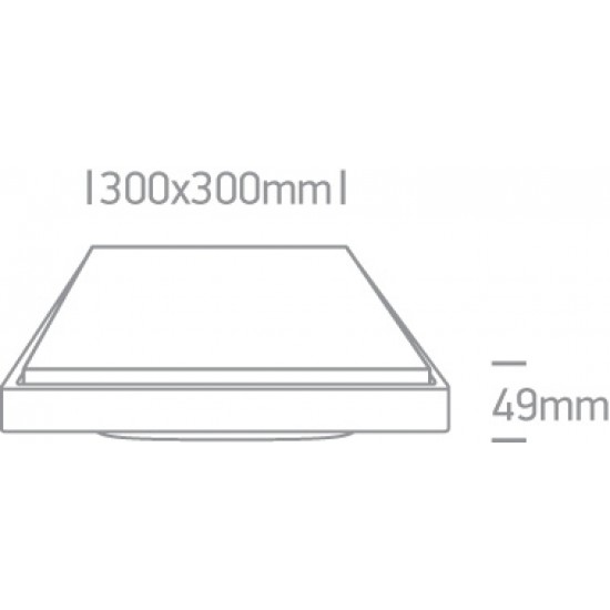 ONE LIGHT griestu GAISMEKLIS Outdoor Slim 30W, LED, IP54, 67363A/W/W