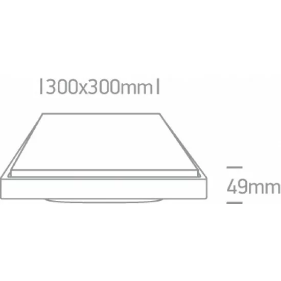 ONE LIGHT griestu GAISMEKLIS Outdoor Slim 30W, LED, IP54, 67363A/W/W ONE LIGHT griestu GAISMEKLIS Outdoor Slim 30W, LED, IP54, 67363A/W/W