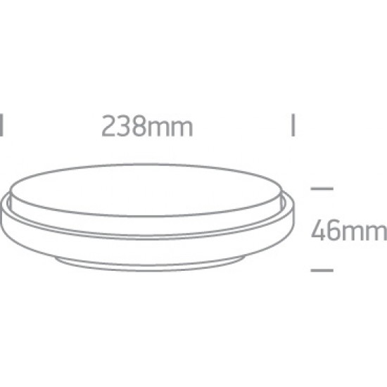 ONE LIGHT Deckenlampe Outdoor Slim 20W, LED, IP54, 67362/W/W