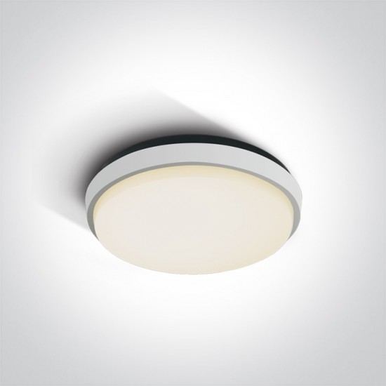 ONE LIGHT ceiling LAMP Outdoor Slim 20W, LED, IP54, 67362/W/W