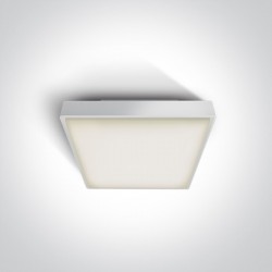 ONE LIGHT ceiling LAMP Outdoor Square 16W, LED, IP65, 67282N/W/W