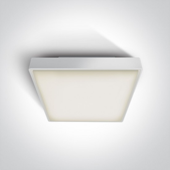 ONE LIGHT ceiling LAMP Outdoor Square 30W, LED, IP65, 67282BN/W/W