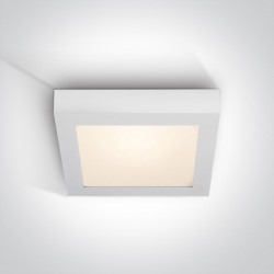 ONE LIGHT ceiling LAMP Panel Plafo Square 22W, LED, IP40, 62122F/W/W