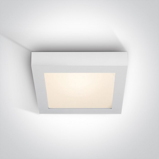 ONE LIGHT Deckenlampe Panel Plafo Square 22W, LED, IP40, 62122F/W/W