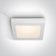 ONE LIGHT потолочный светильник Panel Plafo Square 22W, LED, IP40, 62122F/W/W