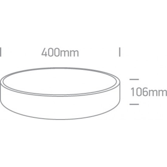 ONE LIGHT Deckenlampe project PLAFO 25W, LED, IP20, 62125D/W/W