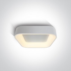 ONE LIGHT ceiling LAMP Decorative Plafo SQUARE 38W, LED, IP20, 62132NA/W/W