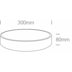 ONE LIGHT ceiling LAMP project PLAFO 20W, LED, IP20, 62118D/W/W