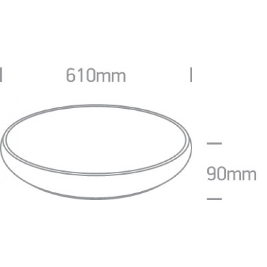 ONE LIGHT потолочный светильник SLIM LINE PLAFO 60W, LED, IP20, 62160/W/W