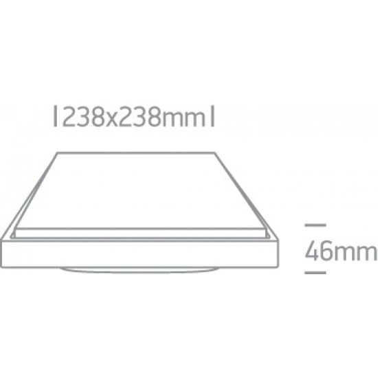 ONE LIGHT Deckenlampe Outdoor Slim 25W, LED, IP54, 67362A/W/W