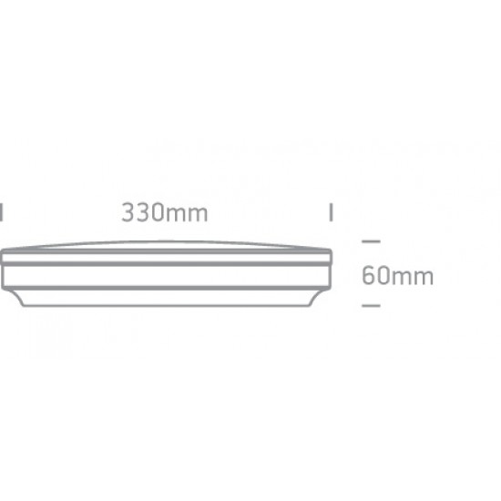 ONE LIGHT griestu GAISMEKLIS slim PLAFO 25W, LED, IP20, 62022B/W/W